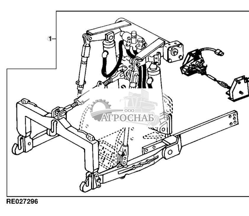HITCH KIT WITH SWINGING DRAWBAR 
